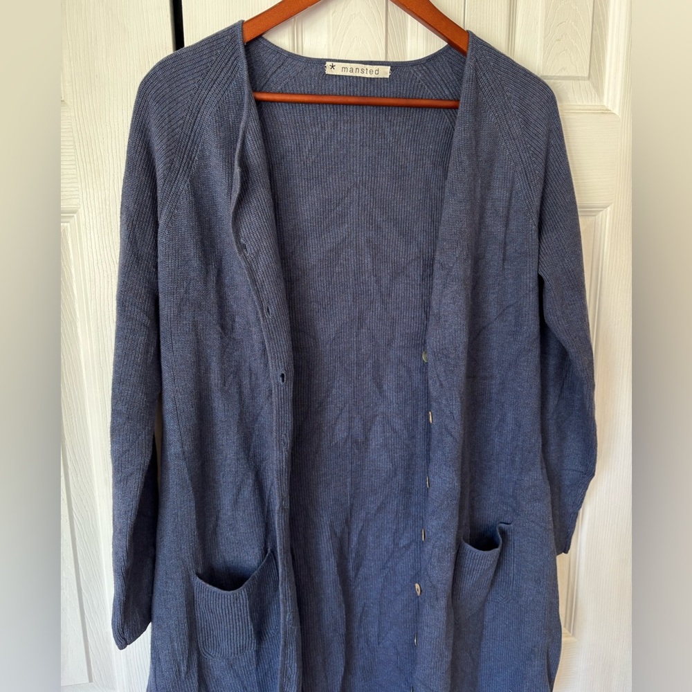 Mansted Navy Cardigan Size Small